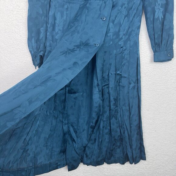 Jean-Louis Scherrer Boutique Paris 100% Silk Jacquard Dress FR 36 US 4 Vintage - Picture 7 of 12
